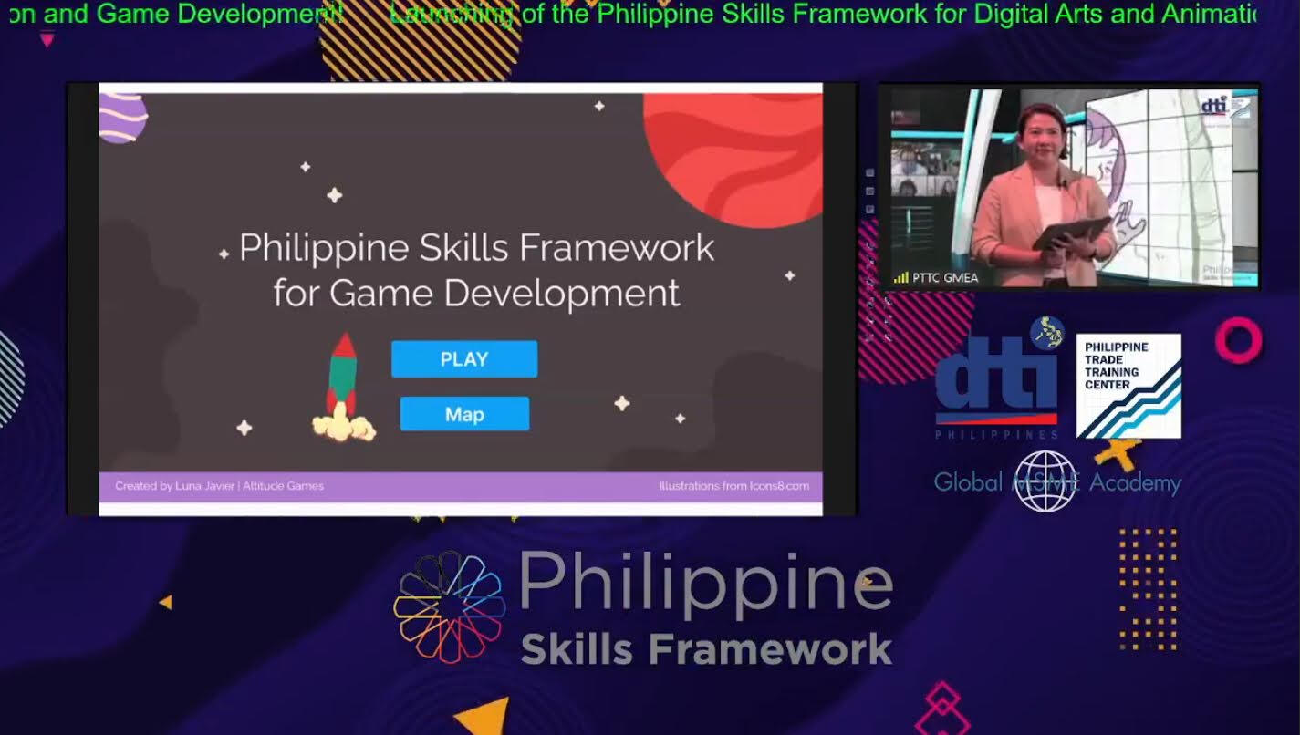 Philippine Skills Framework Luna Javier launching the Philippine Skills Framework for Game Development